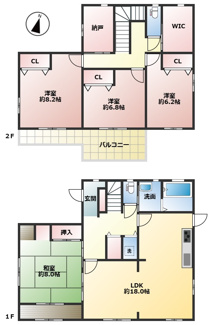 【間取り】 | 広陵町３丁目　中古戸建 | 図面と現況が異なる場合は現況を優先します