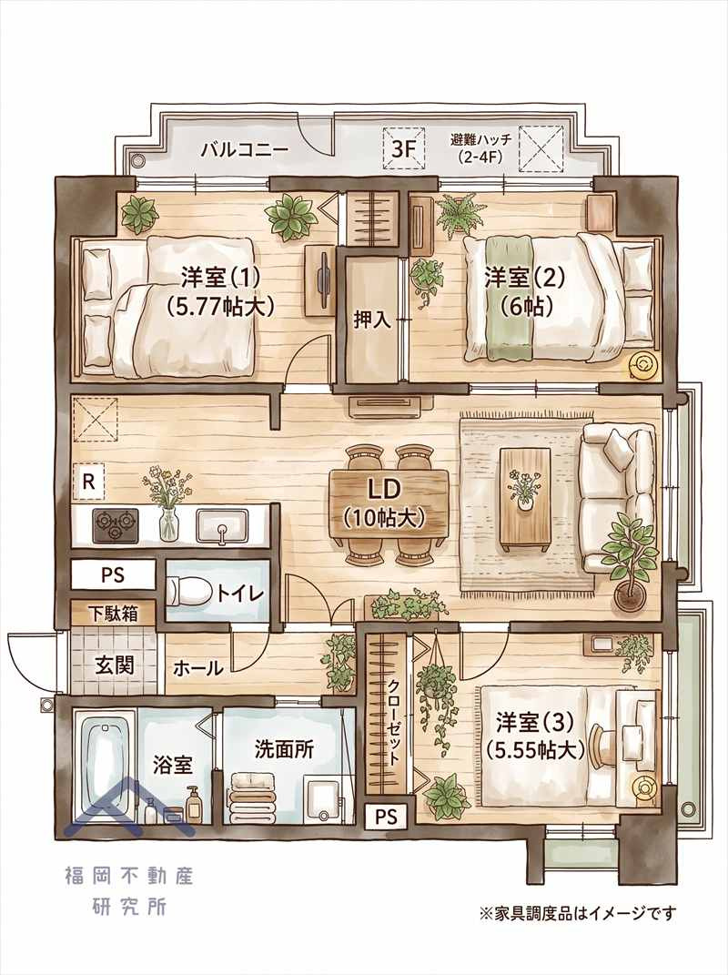 アートウィル赤坂の間取り