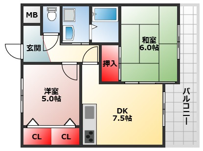 【間取り】 | エクシード鳳