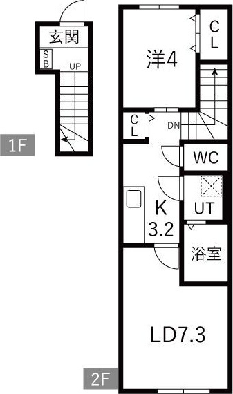 クレドールⅡの間取り