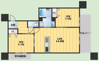 【間取り】 | ラ　カーサ和