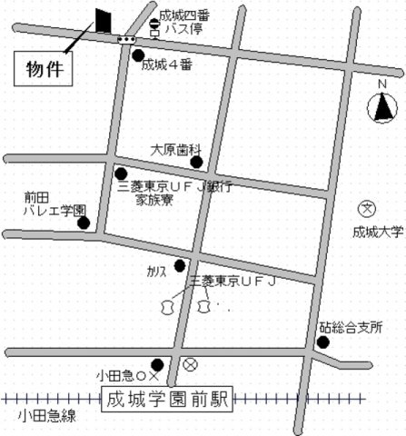 【地図】 | カーサ・ブランカ-定期借家5年-