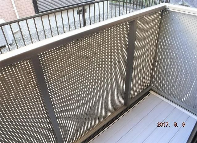 市原市ちはら台西１丁目のアパートのバルコニー
