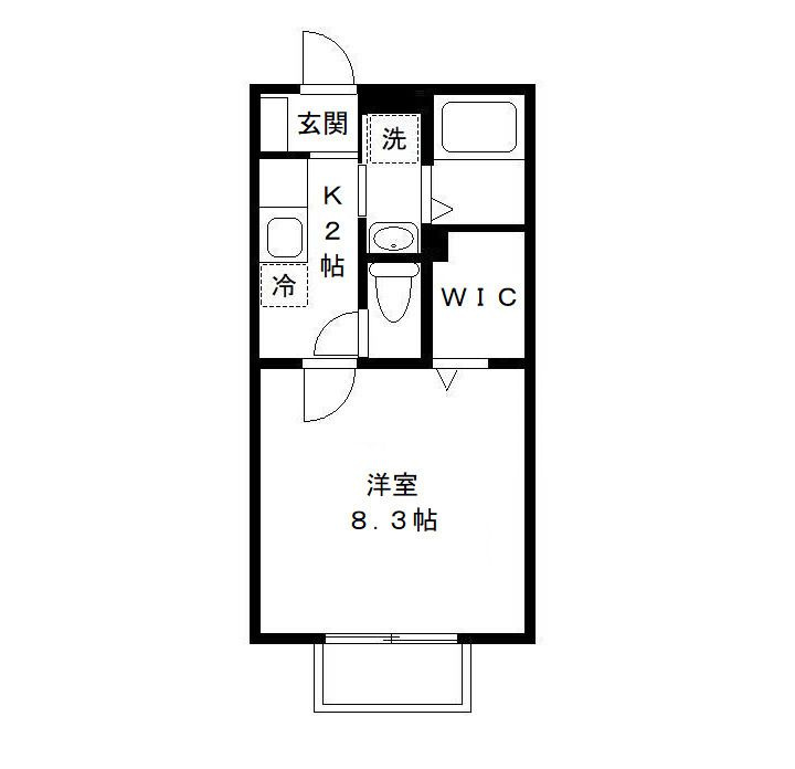 市原市ちはら台西１丁目のアパートの間取り