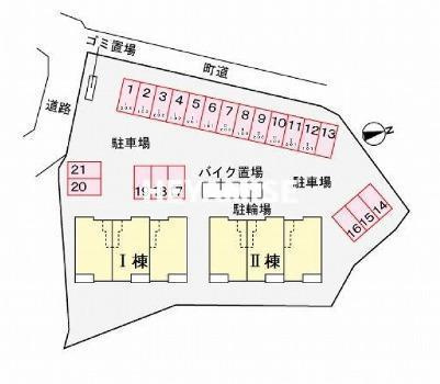 サン　ガーデン　Ⅱの区画図