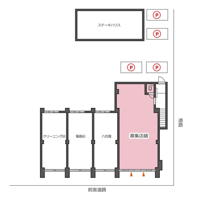 有田７丁目坂口店舗、1の間取り