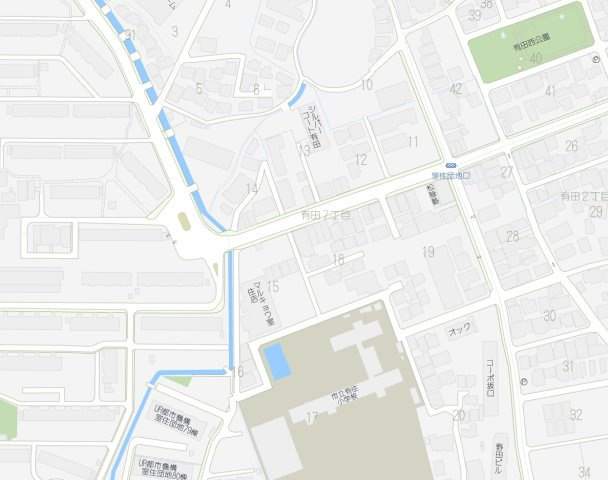 有田７丁目坂口店舗、1の地図