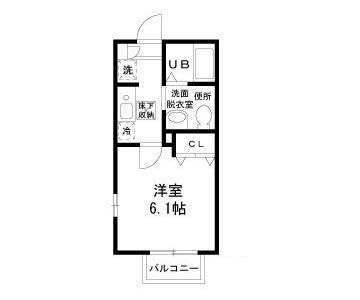 フラットエイトBの間取り|間取りです。