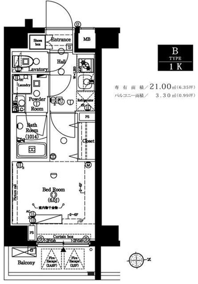 【間取り】 | ＡＸＡＳ品川大井町 | 間取図