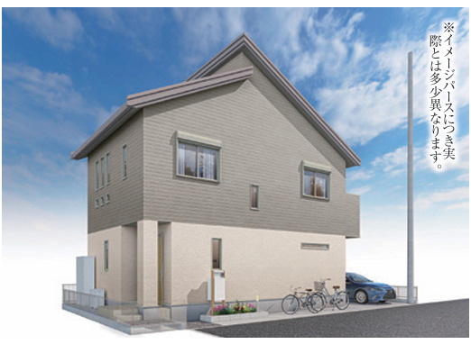 【外観パース】 | 海老名市門沢橋５丁目　新築戸建て　全6棟【仲介手数料無料】