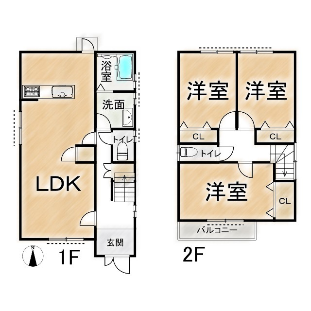 上京区浮田町 土地(B号地)の土地図