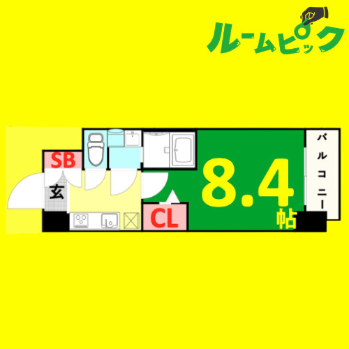 S-RESIDENCE庄内通　名古屋市賃貸　仲介手数料無料の間取り