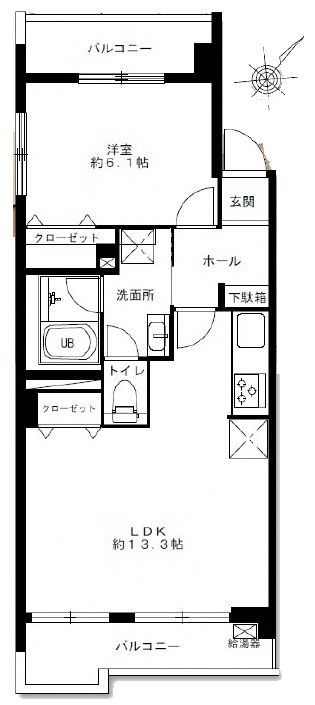 葛西第４ウィーンハイツの間取り|南東向き・3方角部屋住戸・両面バルコニーにつきまして日当たり・通風良好。新規リノベーション施工が完了いたしましたのでいつでも内覧が可能です。