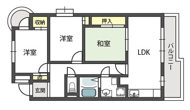 【間取り】 | サンメゾン二色