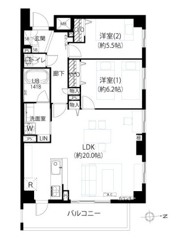 【間取り】 | コフレ都立家政
