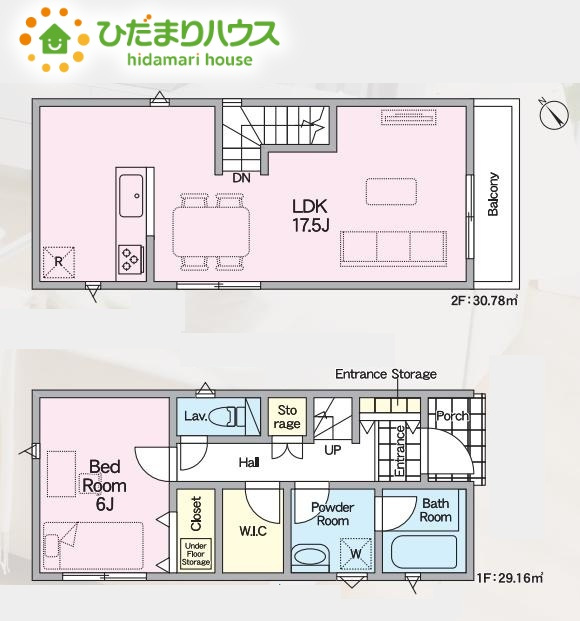 上尾市富士見第1　新築戸建　クレイドル01の区画図