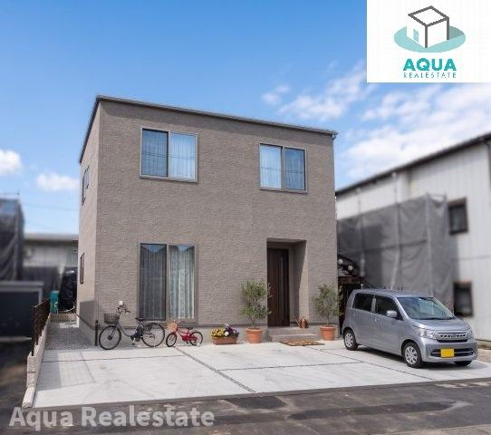 オール電化デザイナーズハウス徳島市北田宮建売⑥の外観パース|現在建築中　2027年2月完成予定☆