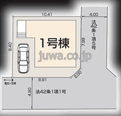 【新築分譲住宅】ふじみ野市南台第三の区画図