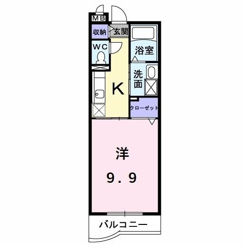 ダイアモンド　エフの間取り