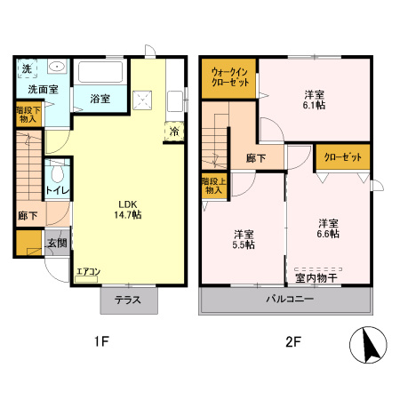 グリンヴェールCの間取り
