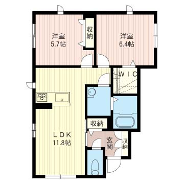 ドリーミオAの間取り