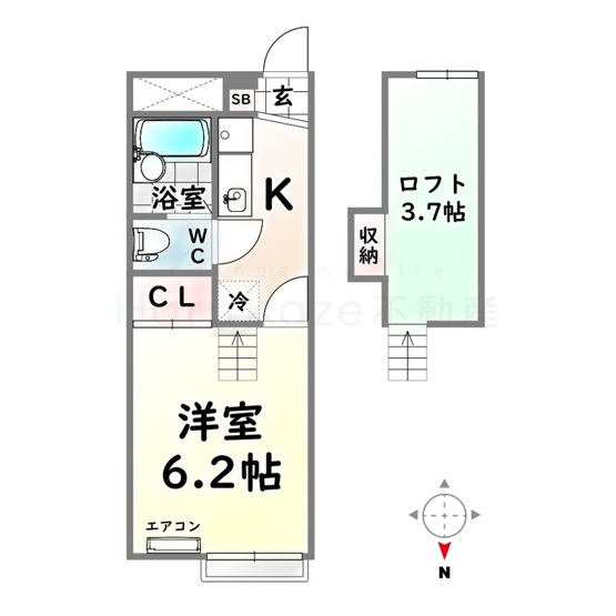 【間取り】 | レオパレススマーフ【名古屋市賃貸・家具家電付】