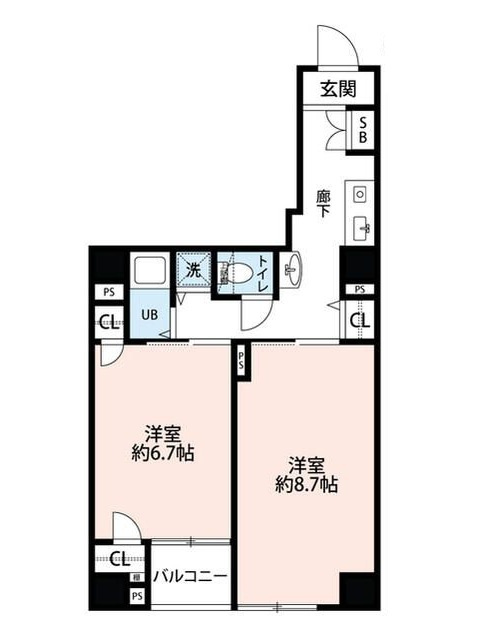 プレール神田佐久間町の間取り|間取りです。