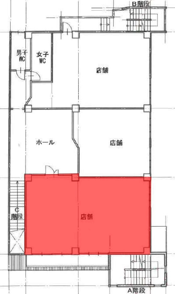 てんぐ屋西新Ⅴ、２F-A1の間取り