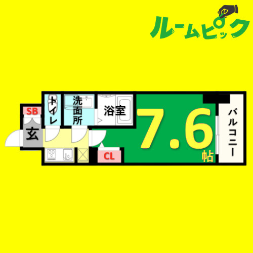 S-RESIDENCE葵　名古屋市賃貸　仲介手数料無料の間取り