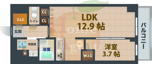 【間取り】 | RESIDENCE　KOENJI | 1LDKのお部屋です。