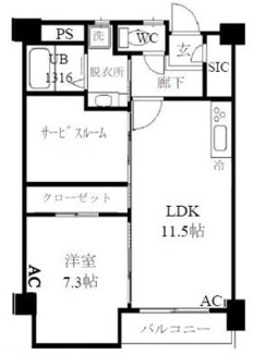 【間取り】 | ヴェルセ用賀 | 間取りです。