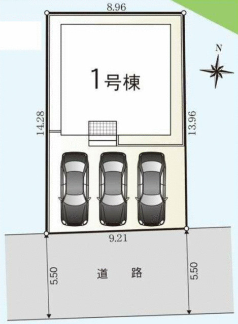 駿東郡清水町徳倉の新築一戸建の区画図|敷地内区画図