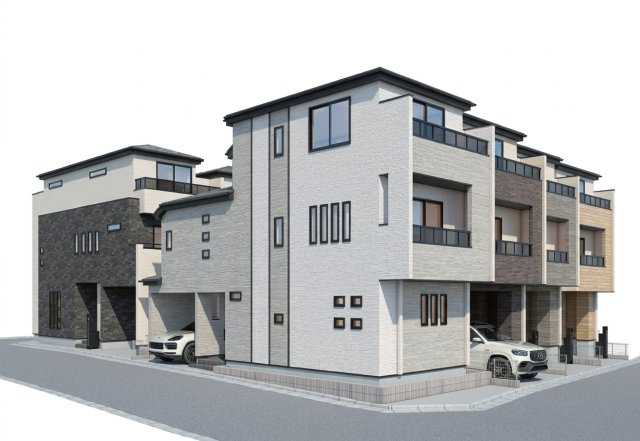 【外観】 | 赤堤新築戸建て＿2LDK+2S　E号棟 | ※イメージパース　実際のものとは多少異なります。