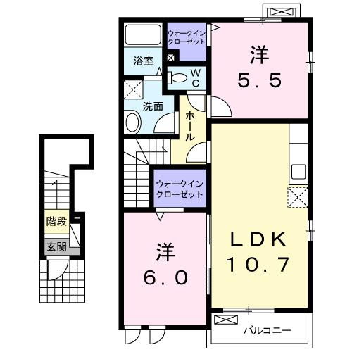 【間取り】 | ディア　コート