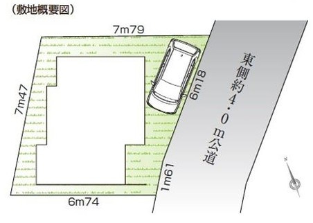 練馬区上石神井3丁目　新築一戸建　西武新宿線　上石神井の区画図