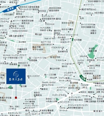 【地図】 | ブライズ世田谷桜