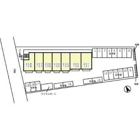 リビングタウン下新北町の区画図