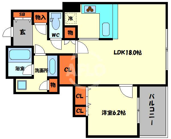 シティタワー堀江　堀江小学校区の間取り|シティタワー堀江　間取り