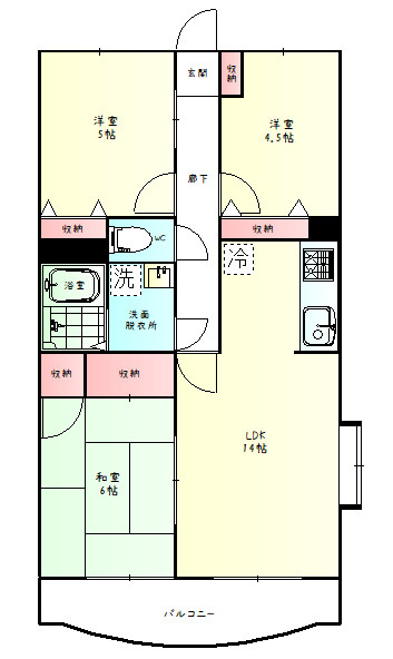 日高市南平沢　ブランカーラの間取り