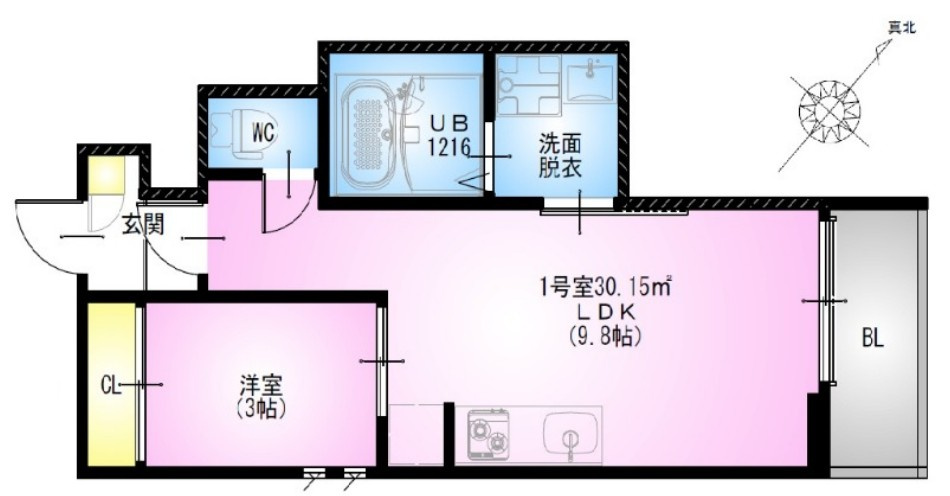 仲介手数料（賃料の1.10ヵ月）の50％OFF対象物件！の間取り