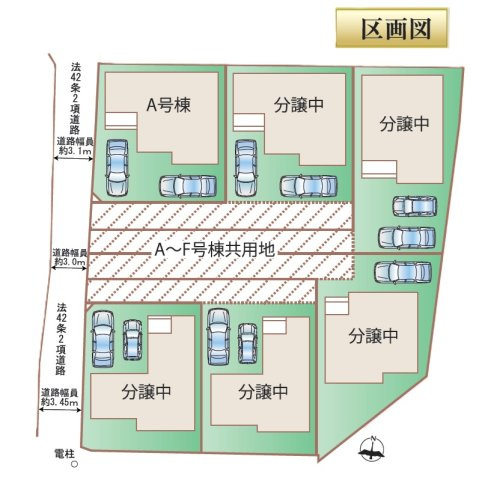 明石市大久保町八木407（全6棟）A号棟の区画図|A号棟です。