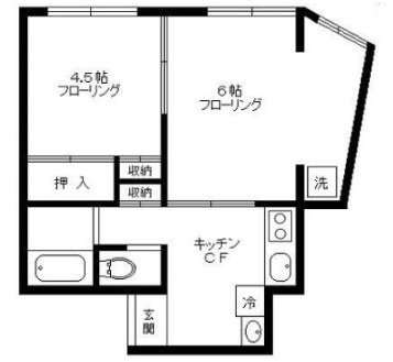 【間取り】 | メゾンド柿の木坂B B