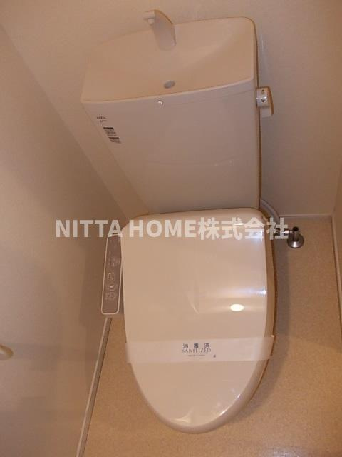 豊岡市大磯のアパートのトイレ|ウォシュレットを備えています＊