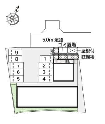 【駐車場】 | レオパレスレインボー松ヶ丘