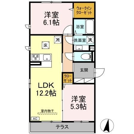 【間取り】 | クオーレB棟