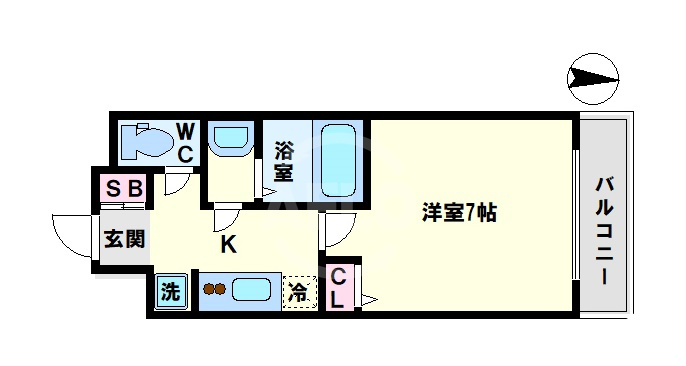 グランパシフィック新今里Ⅱの間取り|グランパシフィック新今里ⅠⅠ　間取り