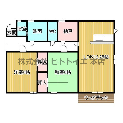 ボンティ中島の間取り