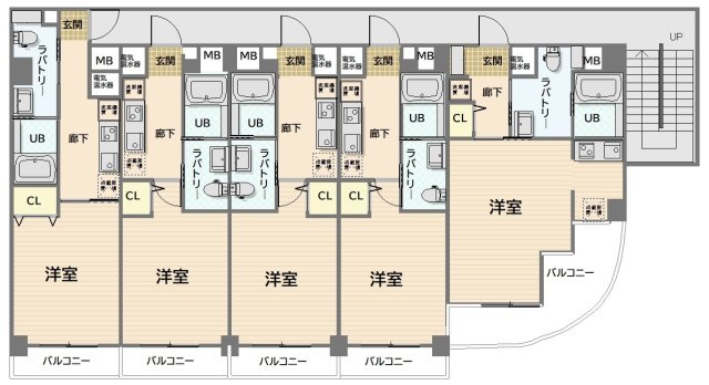 【間取り】 | アートグレイス | １Kの間取り。施入免責：25.83㎡です。