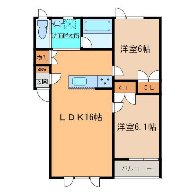 TOWN　RADIANTの間取り