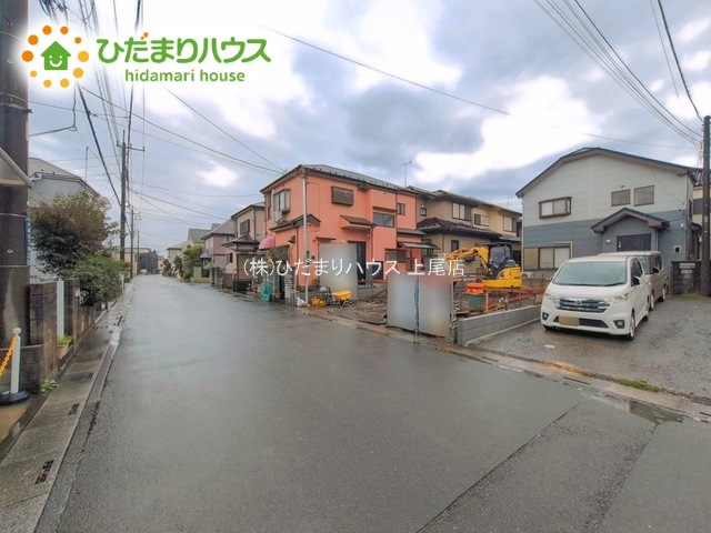 上尾市小泉8期　新築戸建　01の前面道路含む現地写真|9/29撮影